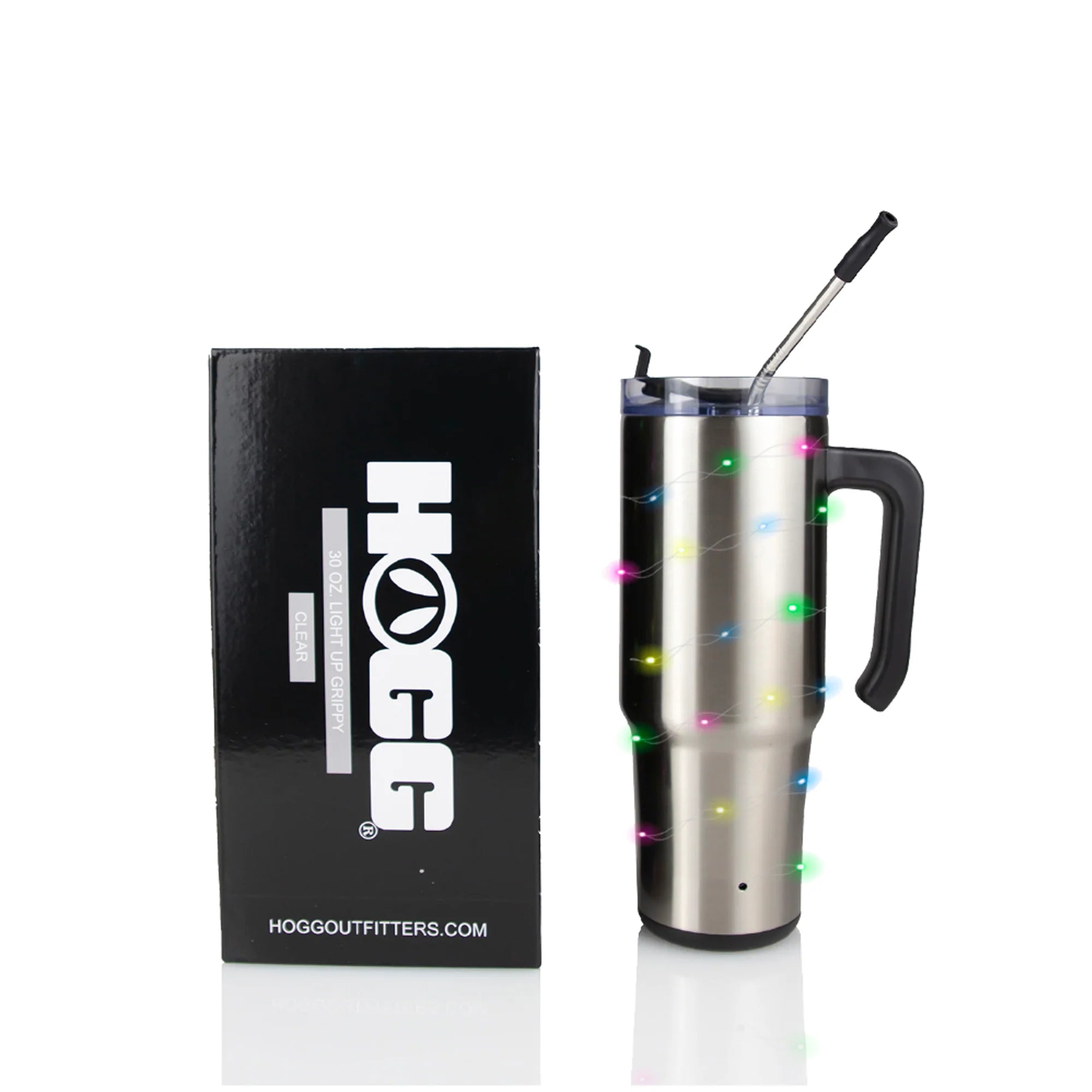 Custom order- 30oz CLEAR LIGHT UP GRIPPY TUMBLER